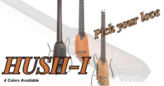 HUSH-I-Gitarren: eine große Auswahl an Farben