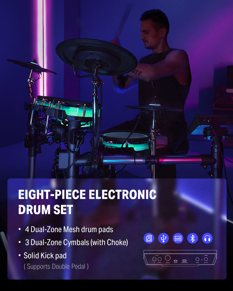 Donner BackBeat Elektronisches Schlagzeug E-Drum Set