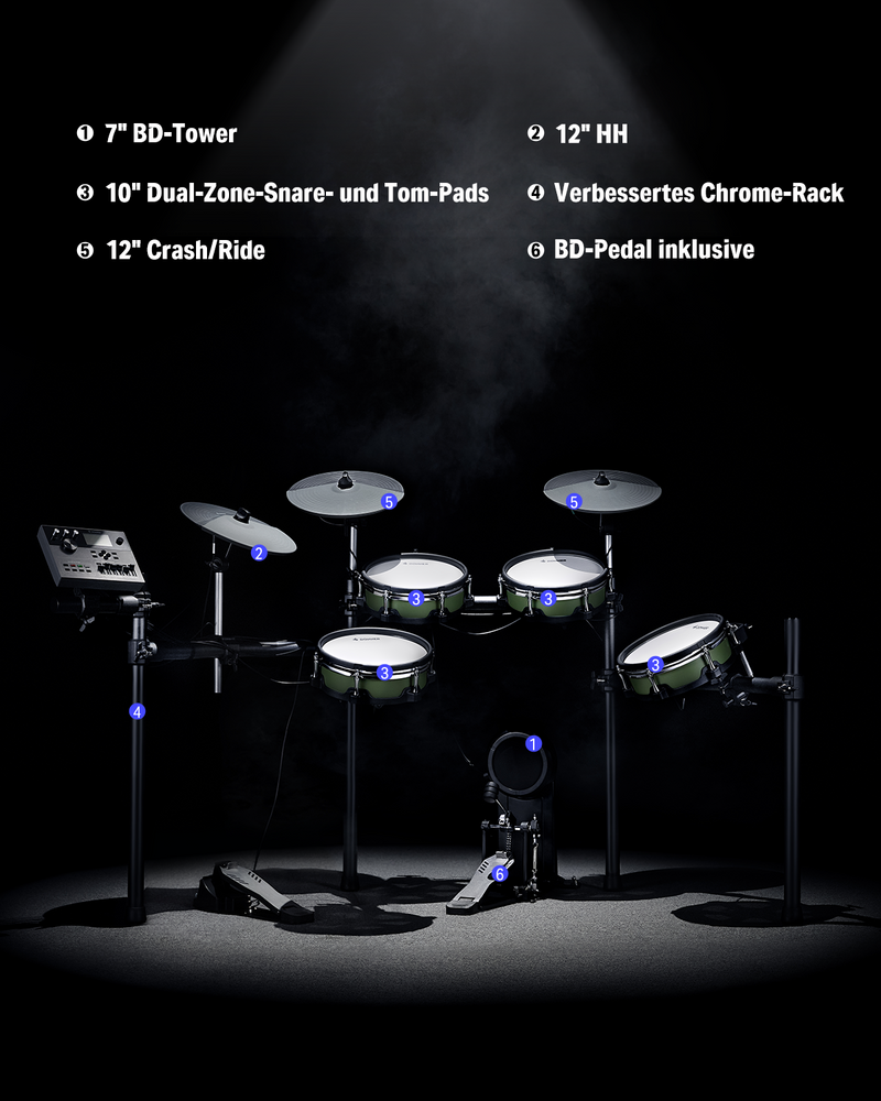 Donner DED-500 Elektronisches Schlagzeug