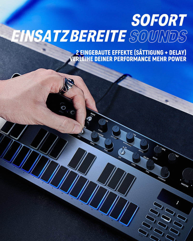 Donner Essential B1 analoger Bass-Synthesizer & Sequenzer