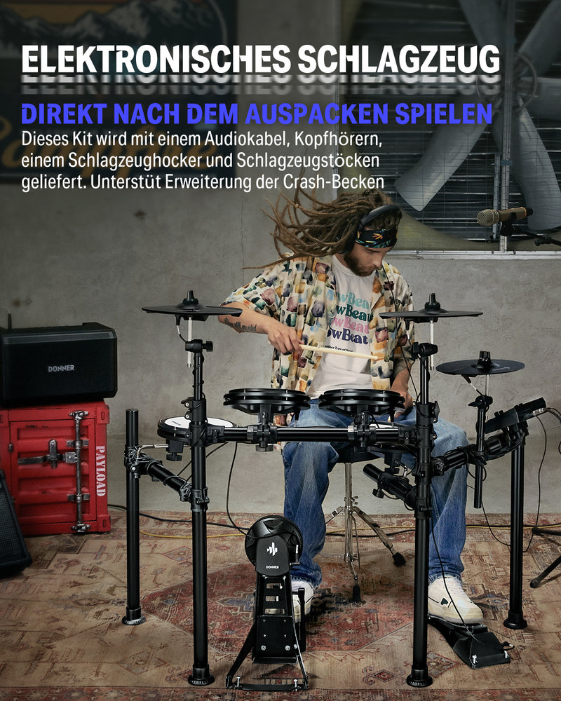 Donner DED-200 Elektronisches Schlagzeug