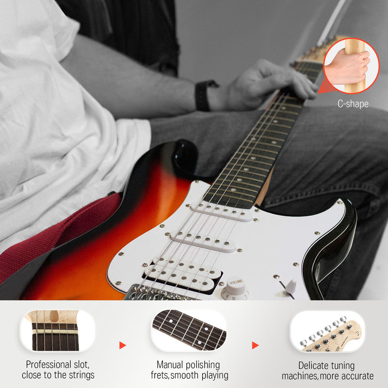 Donner  DST-100S E-Gitarre Set Sunburst