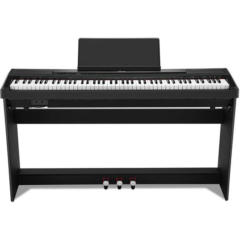 Donner DEP-10S Digitalpiano mit 88 halbgewichteten Tasten, Keyboard Set mit Dreifachpedal, Klavier- und Möbelständer, für Anfänger - Donner music- DE