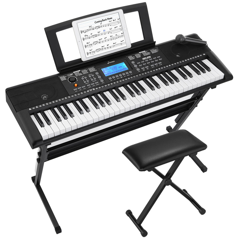 Donner DEK-610 Elektronisches Keyboard 61 Tasten Home Keyboards